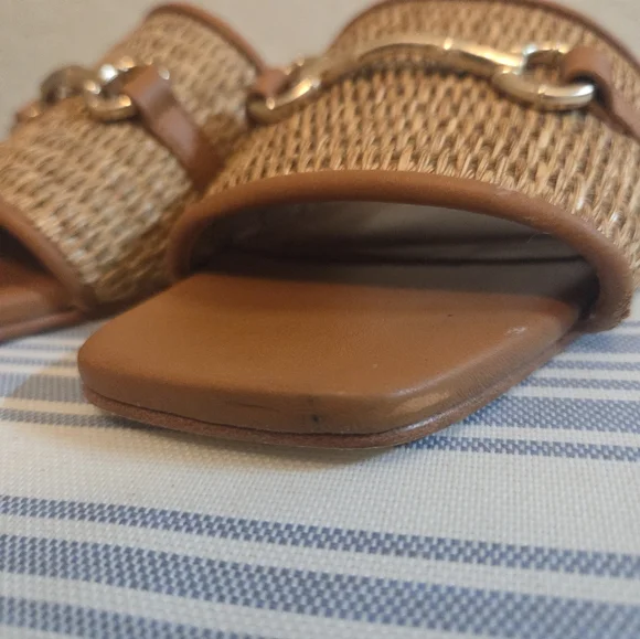 J.McLaughlin Luiza Vacheta Woven Sandals Tan - Picture 9 of 12